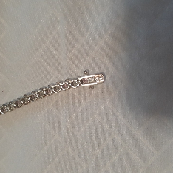 Sterling Silver and Cubic Zirconia Tennis Bracelet - Picture 10 of 10